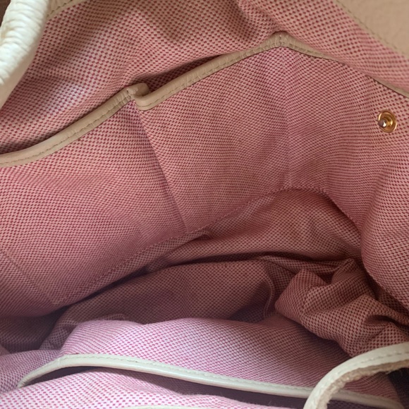 Dooney & Bourke Pebble Grain Logo Lock Bag - Bone - Picture 12 of 14